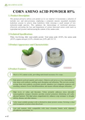 acheter Engrais à base de plantes et additif alimentaire dérivés de la poudre d'acides aminés de protéines de maïs fermentées 85 % fabrication en ligne